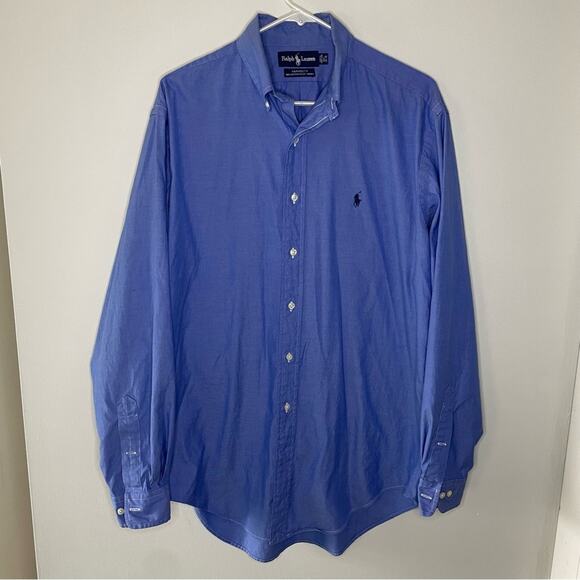 Ralph Lauren Blue Label Yarmouth Button Down Shirt Size 15 1/2 - Picture 1 of 4
